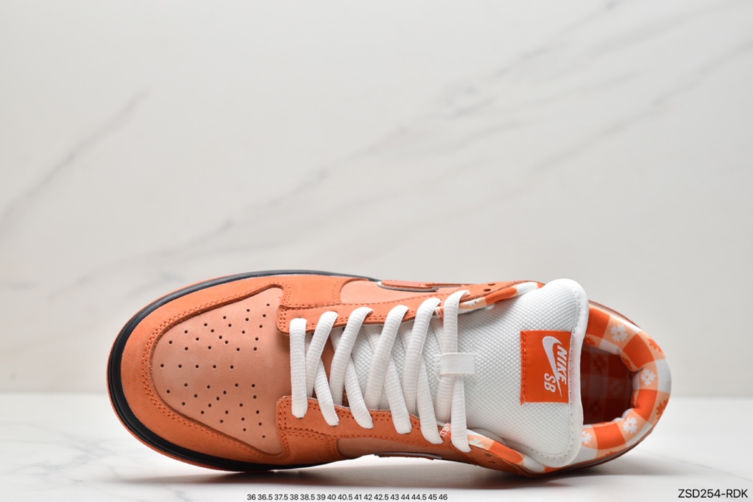 320 Top版本Dunk SB橙龙虾 波士顿知名鞋店重磅联名 Concepts x Nike SB Dunk Low ”Orange Lobster” 橙龙虾 FD8776-800
