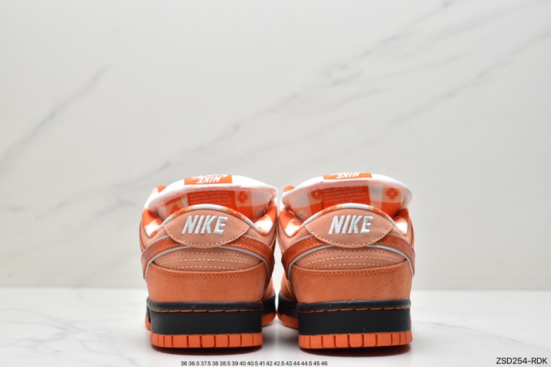 320 Top版本Dunk SB橙龙虾 波士顿知名鞋店重磅联名 Concepts x Nike SB Dunk Low ”Orange Lobster” 橙龙虾 FD8776-800