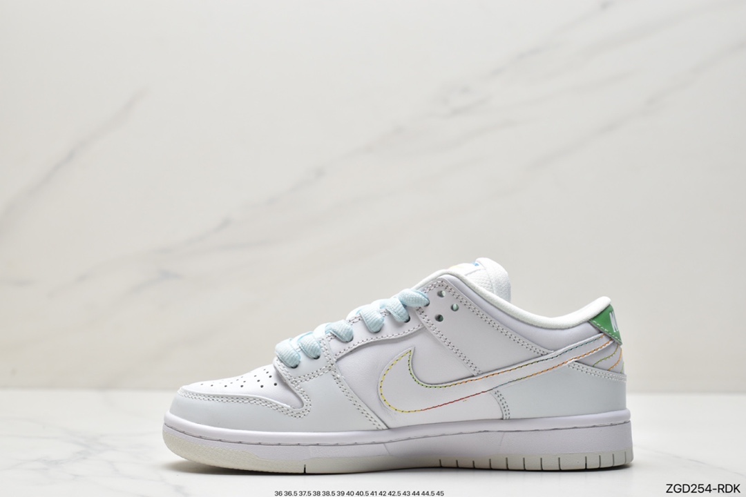 290 SB Dunk LOW Pro“BETRUE”复古休闲板鞋刮刮乐 白色情侣款DR4876-100
