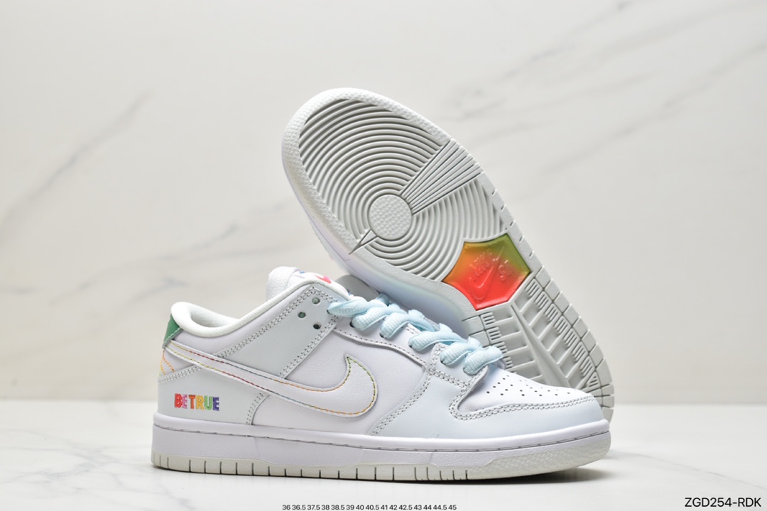 290 SB Dunk LOW Pro“BETRUE”复古休闲板鞋刮刮乐 白色情侣款DR4876-100