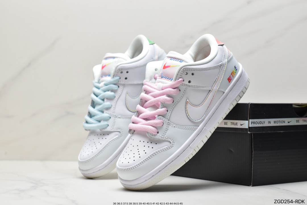290 SB Dunk LOW Pro“BETRUE”复古休闲板鞋刮刮乐 白色情侣款DR4876-100