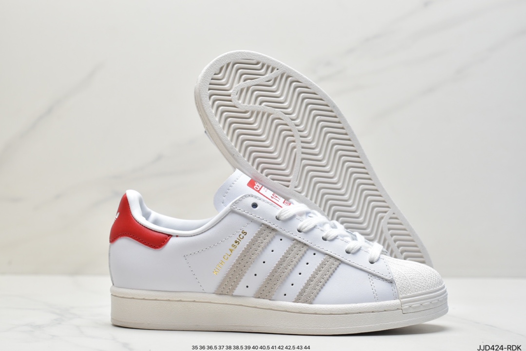 Originals Superstar classic shell head casual sneakers 20 pure white EG4960