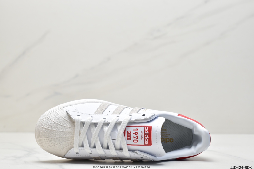 Originals Superstar classic shell head casual sneakers 20 pure white EG4960