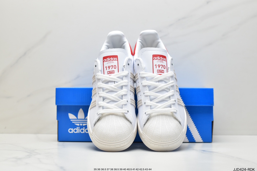 Originals Superstar classic shell head casual sneakers 20 pure white EG4960