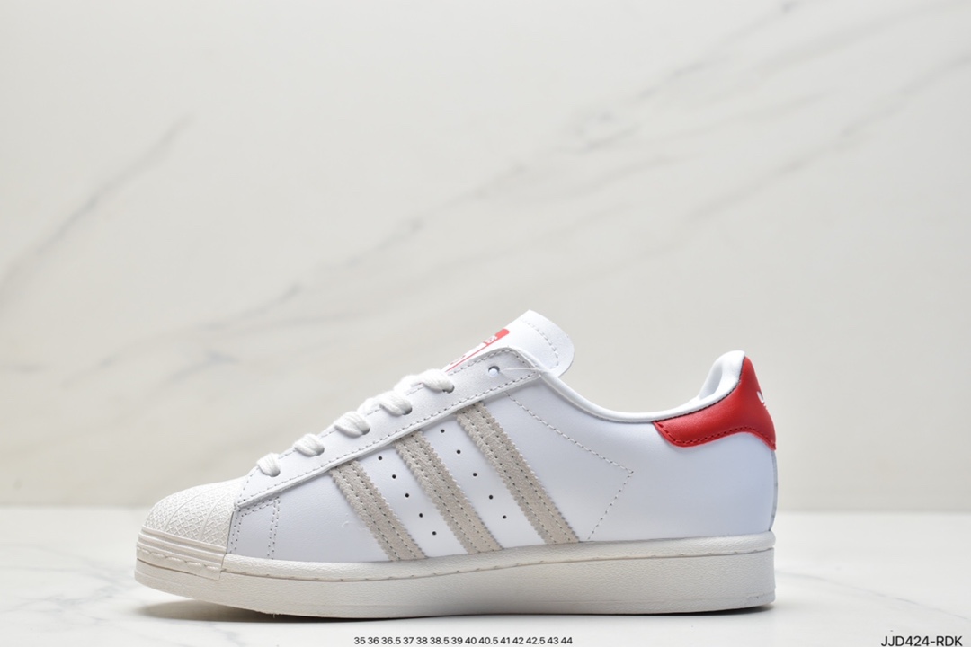 Originals Superstar classic shell head casual sneakers 20 pure white EG4960