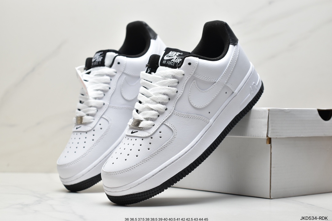 160 耐克Nike Air Force 1 '07 Low”White/Black”空军一号经典低帮百搭休闲运动板鞋DR9867-102