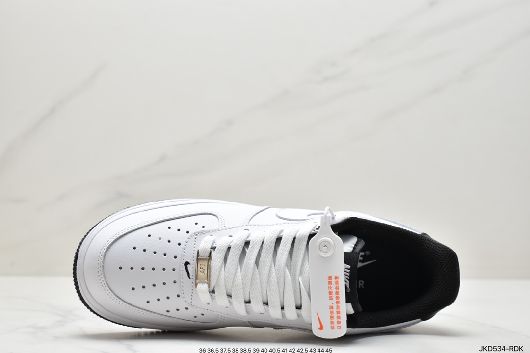 160 耐克Nike Air Force 1 '07 Low”White/Black”空军一号经典低帮百搭休闲运动板鞋DR9867-102