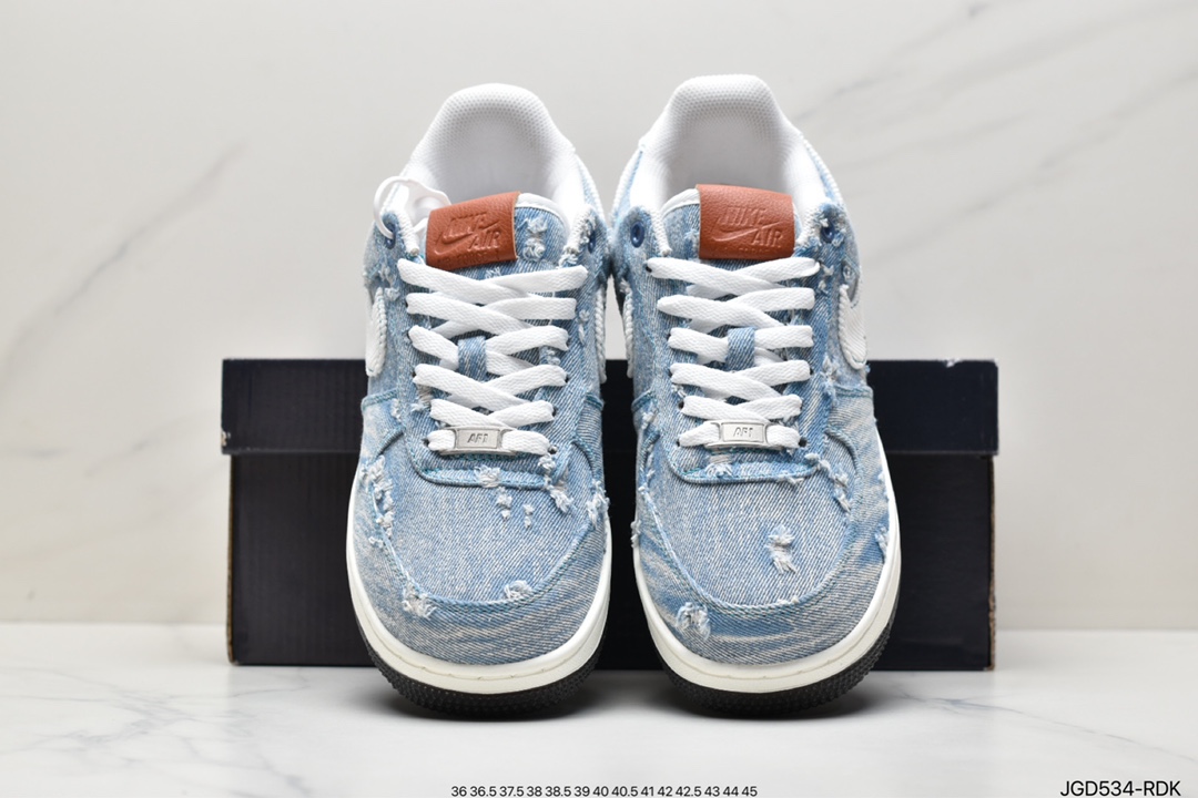 180 nike Air Force 1'07 Low 李维斯水洗做旧低帮板鞋 316122-333