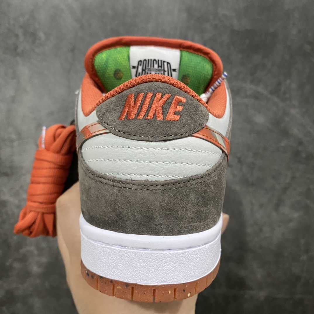 图片[4]-Top版本Crushed D.C x NK SB Dunk Low 联名款低帮休闲运动滑板鞋 白棕橙 DH7782-001 国内一线头部大厂出品 全新楦头 知名厂牌同源 品质毋庸置疑 实拍所见即所得 尺码：36 36.5 37.5 38 38.5 39 40 40.5 41 42 42.5 43 44 44.5 45 46-选品中心