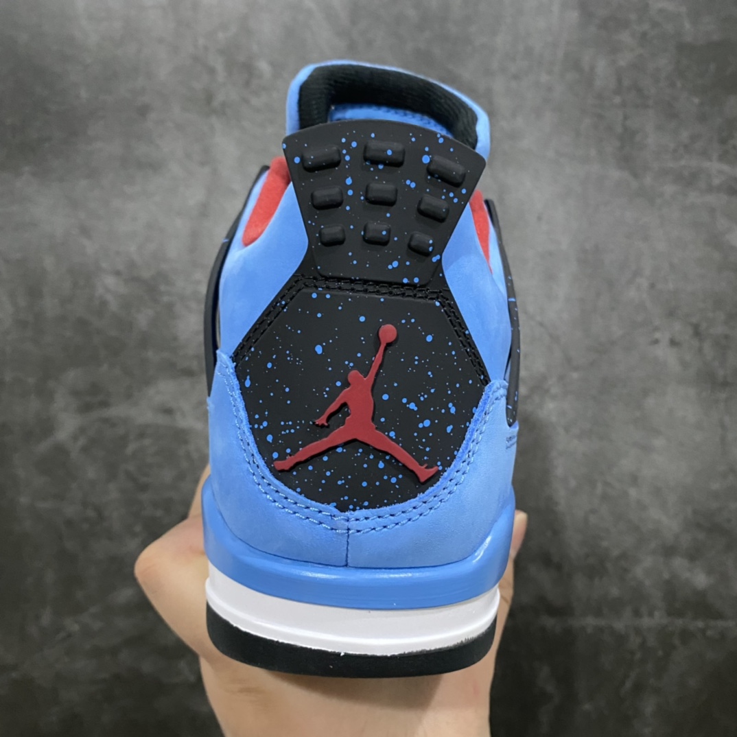 图片[4]-DT纯原出货Travis Scott x Air Jordan 4 TS x AJ4蓝麂皮 308497-406 尺码：40-47.5-选品中心