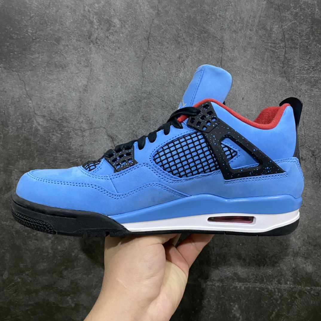 图片[2]-DT纯原出货Travis Scott x Air Jordan 4 TS x AJ4蓝麂皮 308497-406 尺码：40-47.5-选品中心