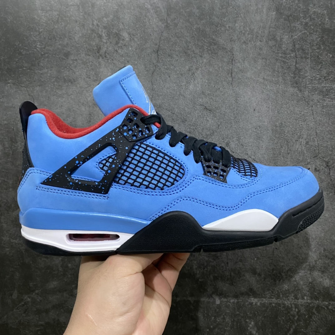 DT纯原出货Travis Scott x Air Jordan 4 TS x AJ4蓝麂皮 308497-406 尺码：40-47.5-选品中心