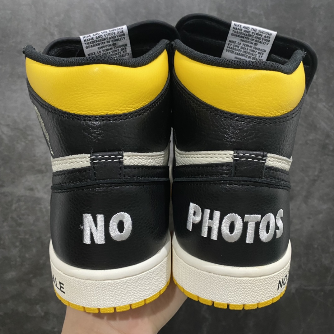 Air Jordan AJ1 NRG “No L’s” 禁止转卖黑黄 861428-107 细节百分百区别市面 刺绣 排气孔 鞋带口 皮料裁剪 大底纹路 车线 印刷 飞翼 中底 背胶 公司工艺无需多言 碾压各路复刻 入了正品朋友不妨自行对比 尺码 40 40.5 41 42 42.5 43 44 44.5 45 46 47.5-选品中心