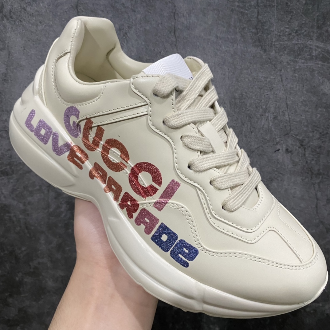 图片[3]-顶级代购版本Gucci老爹鞋 纯原代购级——全网最顶级Gucci老爹鞋 爆拆原版Gucci，区别通货，不不服来战‼️ 商品等级：纯原顶端货 商品材料：进口牛皮，全用电脑车制作 制作工艺：男款采用双针车，女款采用单针车，里面采用舒适度最高又耐磨的羊皮（高端大气），极其舒适的脚感，贴合脚部，精密3D打印彩图搭配，独家原版材质，原版一致的TPU➕PU 发泡组合大底，底加内增高厚度6CM（瞬间高大上），与专柜同重量，上脚轻盈倍感舒适。同时采用原版套楦工艺，鞋身鞋头线条弧度一切细节完美复刻 款式类别：官网同步，最新VER时尚老爹鞋履，柔软舒适，透气防滑 四季常年供货 尺码：35-40女 39-44男（情侣款） (女码34；男码38.45.46可定做，其中45.46➕10）-选品中心