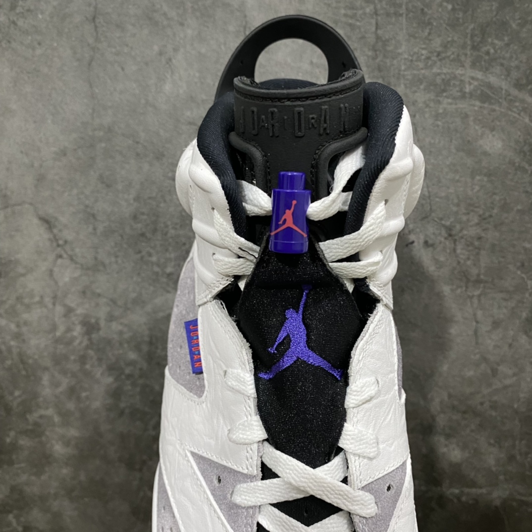 图片[8]-Air Jordan 6 Flint 燧石 紫灰 CI3125-100 全新工厂出货 之前经典火爆的配色 原鞋开发 原厂材料 细节配件同步 尺码：40-47.5 US：7-13-选品中心