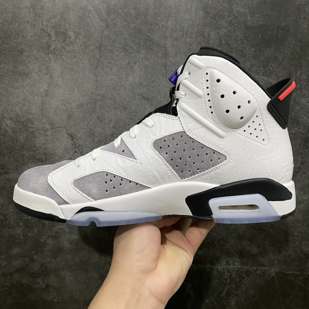 图片[2]-Air Jordan 6 Flint 燧石 紫灰 CI3125-100 全新工厂出货 之前经典火爆的配色 原鞋开发 原厂材料 细节配件同步 尺码：40-47.5 US：7-13-选品中心