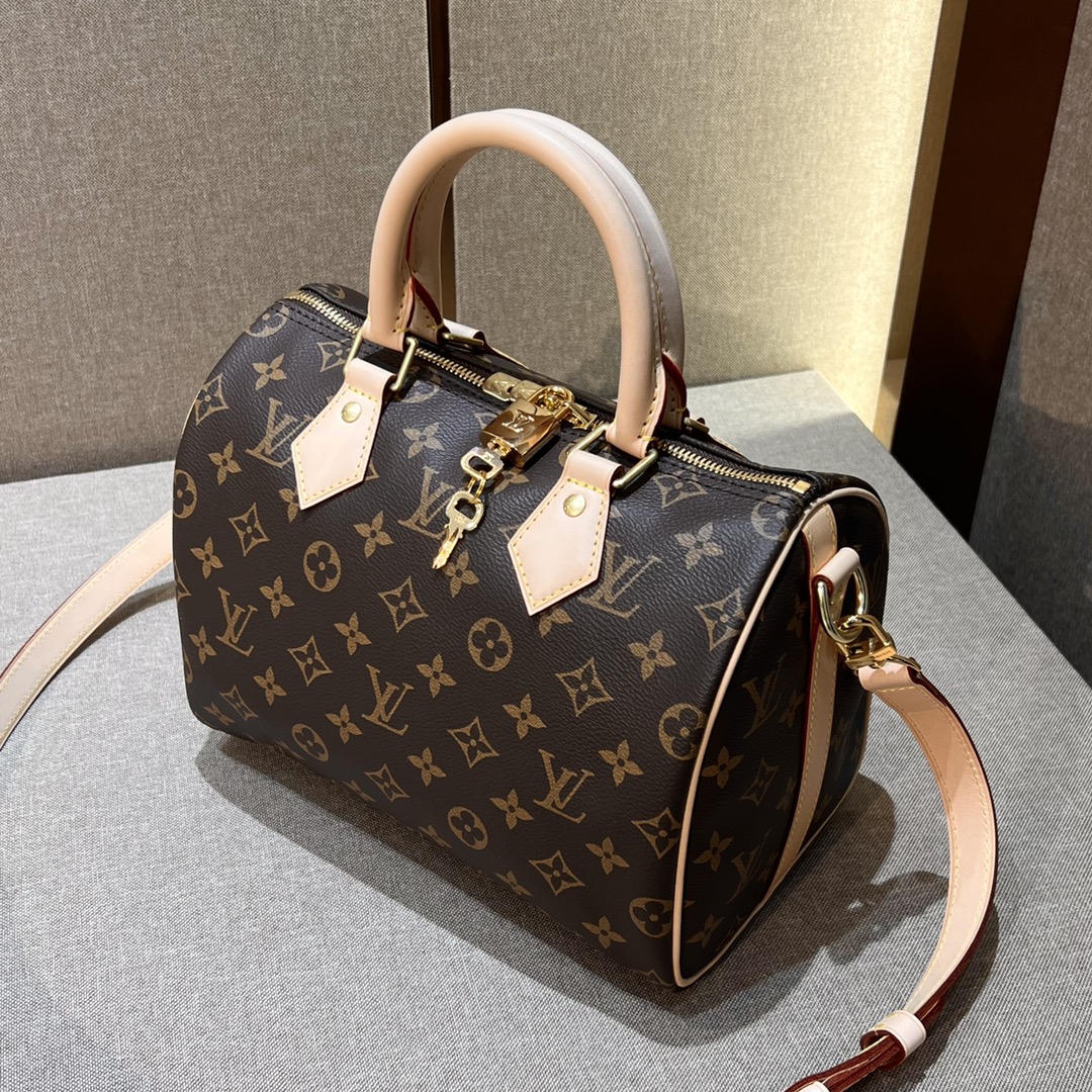 Louis Vuitton LV Speedy Bags Handbags Monogram Canvas Cowhide Fabric M4039025
