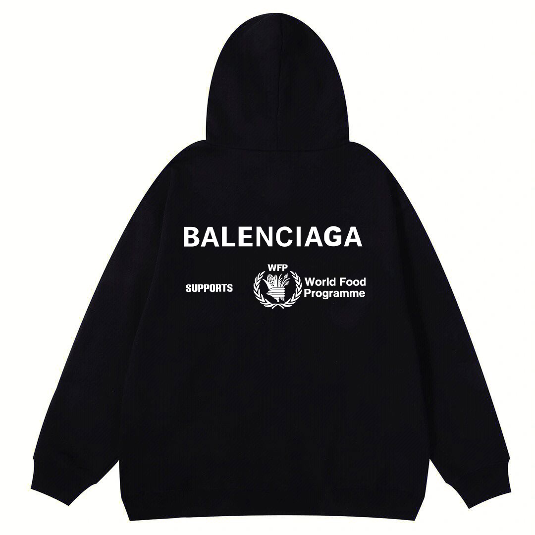 180 Balenciaga/巴黎世家秋冬麦穗印花连帽卫衣