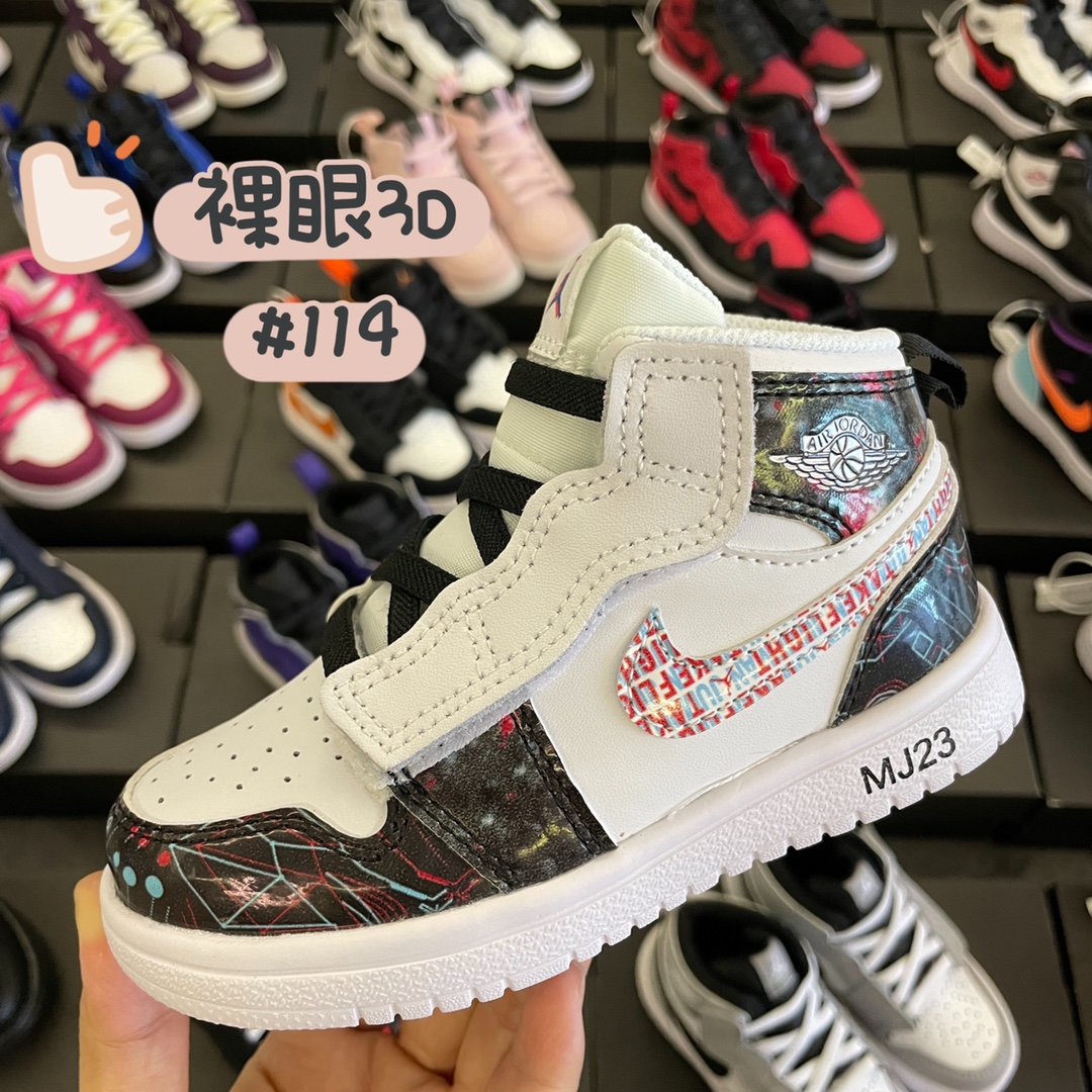 图片[7]-【原图直出柜子版🐮货 拿命推荐❗️高品质口碑款❗️ 乔1鞋带被大大的魔术贴代替，更加时尚，宝宝穿脱更方便，除此以外，鞋头包边，整个鞋子拼接，使鞋款更具层次立体感。鞋底柔软度秒杀其他款篮球鞋，软软的深得我这个老阿姨的心💓-选品中心