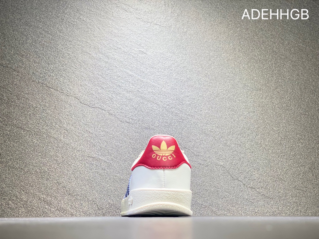 380. 意大利奢侈品牌-古驰Gucci x 德国运动品牌阿迪达斯Adidas Originals Gazelle”Esquisite Gucci”羚羊系列低帮复古百搭休闲运动板鞋