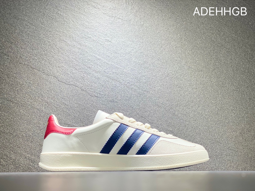 380. 意大利奢侈品牌-古驰Gucci x 德国运动品牌阿迪达斯Adidas Originals Gazelle”Esquisite Gucci”羚羊系列低帮复古百搭休闲运动板鞋