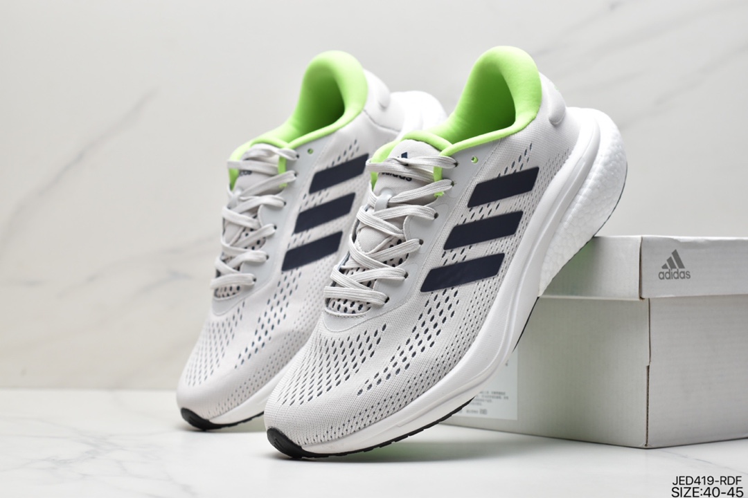 150 adidas阿迪达斯SUPERNOVA 2M男女排汗减震回弹爆米花跑步鞋GW9094