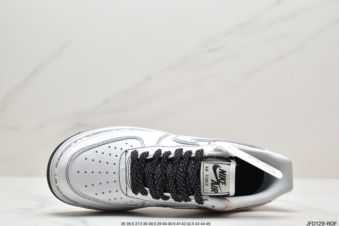 170 詹皇公司联名款Uninterrupted x Nike Air Force 1 签名涂鸦3M 空军一号经CQ0494-001
