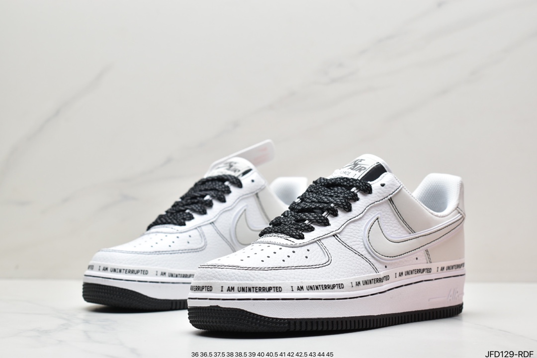170 詹皇公司联名款Uninterrupted x Nike Air Force 1 签名涂鸦3M 空军一号经CQ0494-001