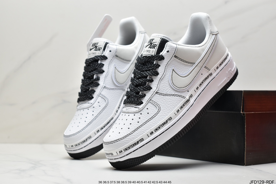 170 詹皇公司联名款Uninterrupted x Nike Air Force 1 签名涂鸦3M 空军一号经CQ0494-001