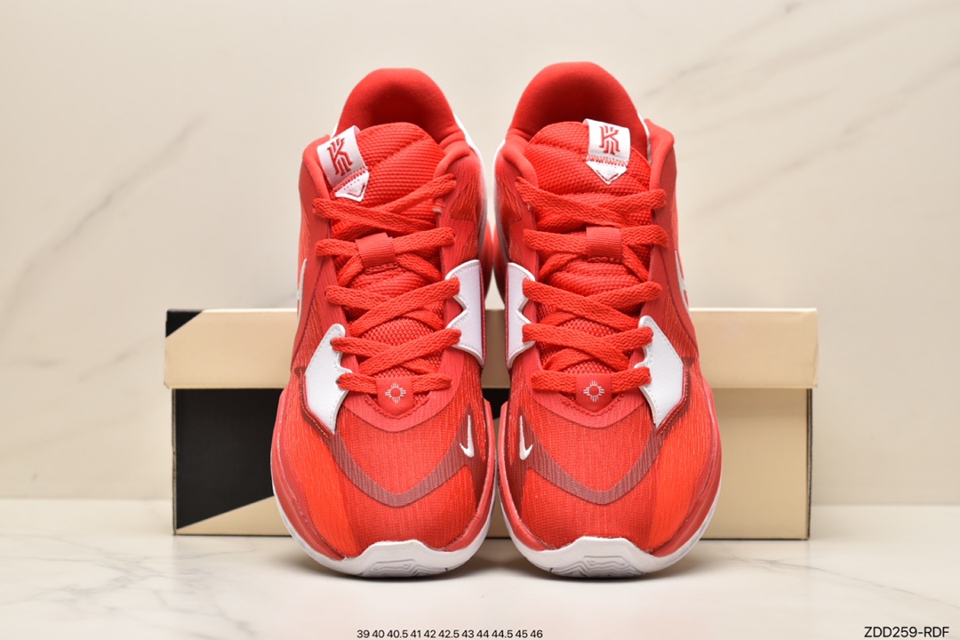 230 首发尝鲜版本 支持轻实战 Nike Kyrie Low 5 EP 黑白红欧文5代低帮篮球鞋DJ6014-001