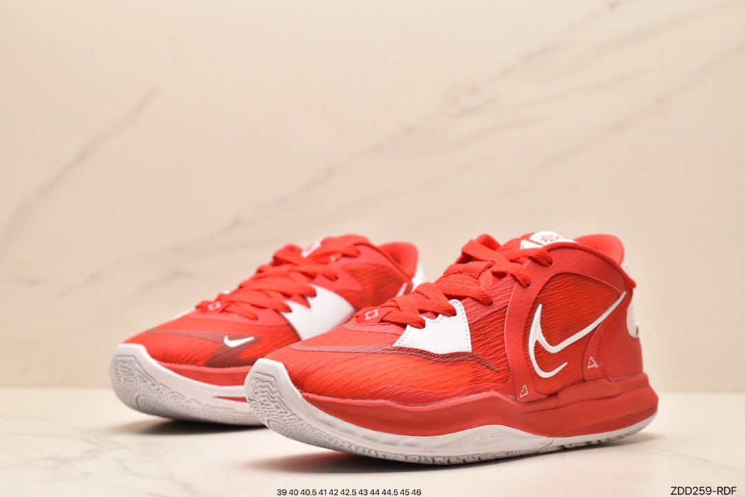 230 首发尝鲜版本 支持轻实战 Nike Kyrie Low 5 EP 黑白红欧文5代低帮篮球鞋DJ6014-001