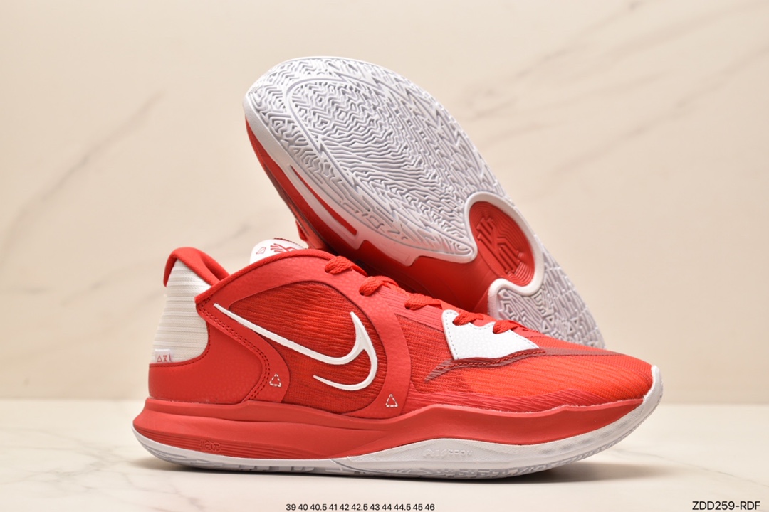 230 首发尝鲜版本 支持轻实战 Nike Kyrie Low 5 EP 黑白红欧文5代低帮篮球鞋DJ6014-001