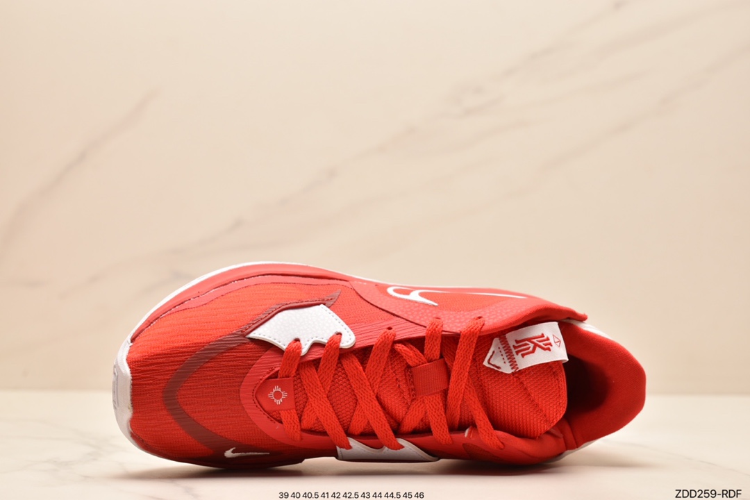 230 首发尝鲜版本 支持轻实战 Nike Kyrie Low 5 EP 黑白红欧文5代低帮篮球鞋DJ6014-001