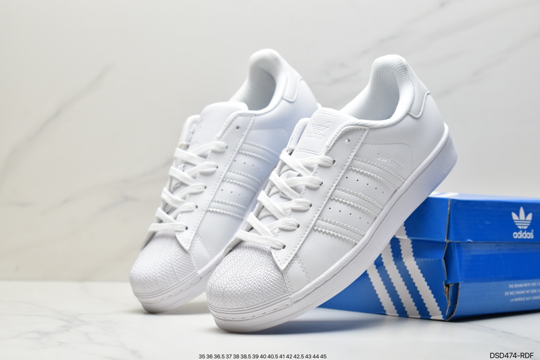 Adidas Superstar W Shell Toe Faux Toe Layer Soft Blue Sole Casual Sneakers