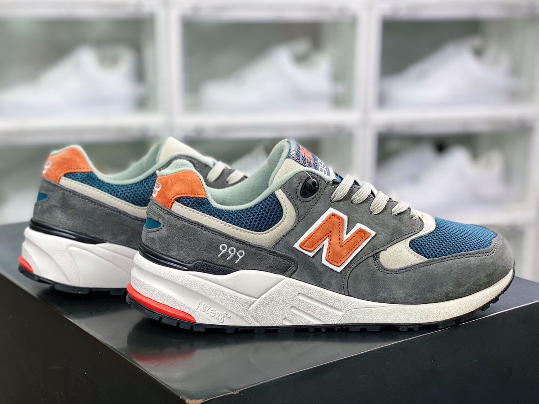 NBML999 series low-top classic retro all-match casual sports jogging shoes ”fog gray blue red 3M” ML999AD