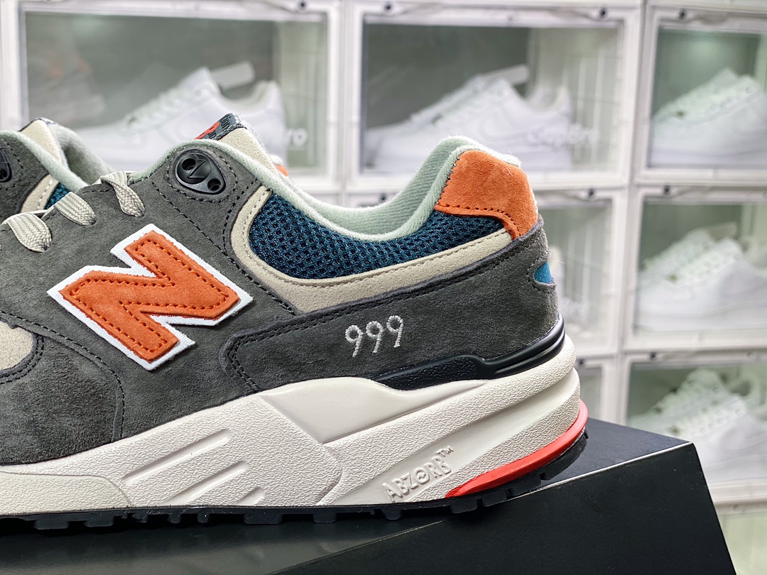 NBML999 series low-top classic retro all-match casual sports jogging shoes ”fog gray blue red 3M” ML999AD