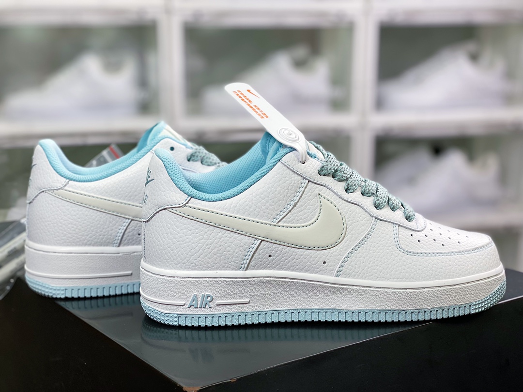 240 Air Force 1 '07 Low Leather”White/Light Blue”空军一号经典低帮百搭休闲运动板鞋“皮革白淡蓝3M”U06369-568