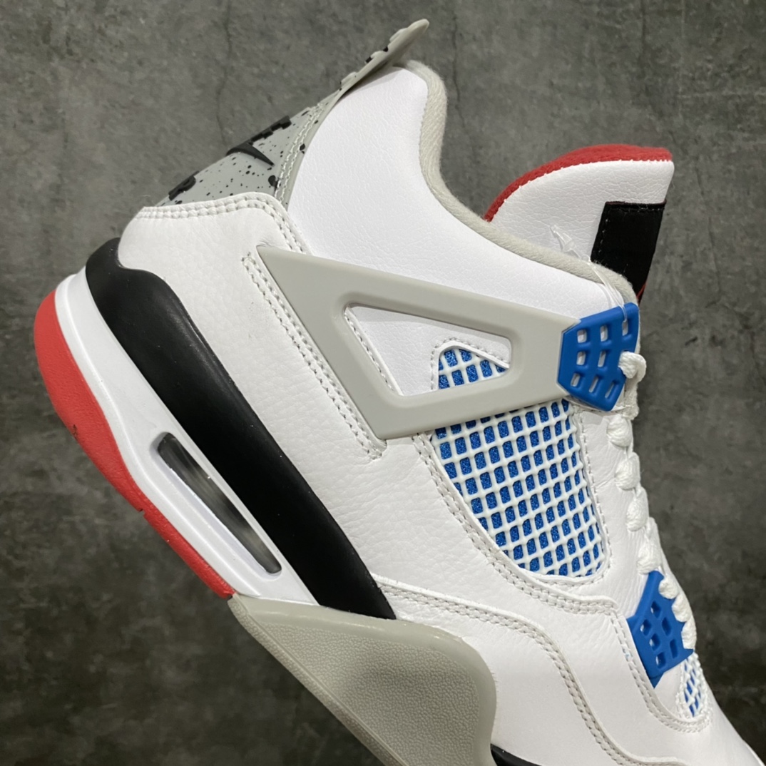 图片[7]-新DT纯原 Air Jordan AJ4 Retro 白蓝红鸳鸯 CI1184-146 目前市场上众多版本中最好的一个版本 原鞋开发原楦原纸板同源开发 完美呈现乔4的版型 内侧正确双色网格 还原细节 原厂皮料 正确气垫颜色 正确网格工艺 正确拉帮工艺 全鞋原装材料制作 原档案原模具打造 支持全方位与正品对比 尺码：40 40.5 41 42 42.5 43 44 44.5 45 46 47.5-选品中心