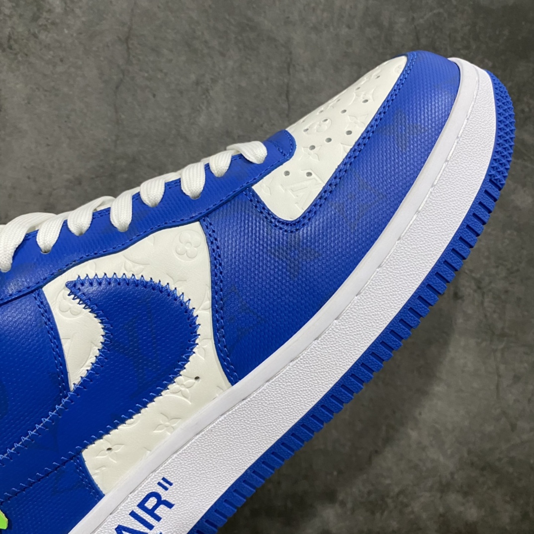 图片[6]-莞产LV x Air Force 1白蓝 目前市场最正确版 懂货的来 正确的钩子大小 （市面版本过小） 正确老花 压花比例以及各位置正确的对位！ 正确鞋舌长度及厚度（市面要么过短要么过长过薄） 正确鞋带孔8个（女鞋为7个） 正确鞋头冲孔数量（除最外排固定2个 其余没排女码比男码少1个） 目前此版本 尺码：38-45🐎 另有其他版本供应！-选品中心