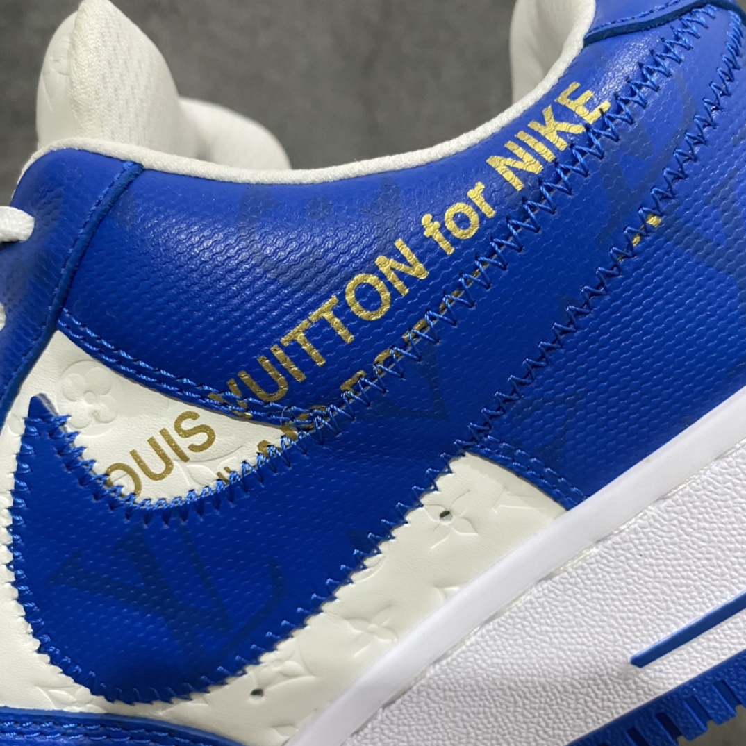 图片[6]-莞产LV x Air Force 1白蓝 目前市场最正确版 懂货的来 正确的钩子大小 （市面版本过小） 正确老花 压花比例以及各位置正确的对位！ 正确鞋舌长度及厚度（市面要么过短要么过长过薄） 正确鞋带孔8个（女鞋为7个） 正确鞋头冲孔数量（除最外排固定2个 其余没排女码比男码少1个） 目前此版本 尺码：38-45🐎 另有其他版本供应！-选品中心