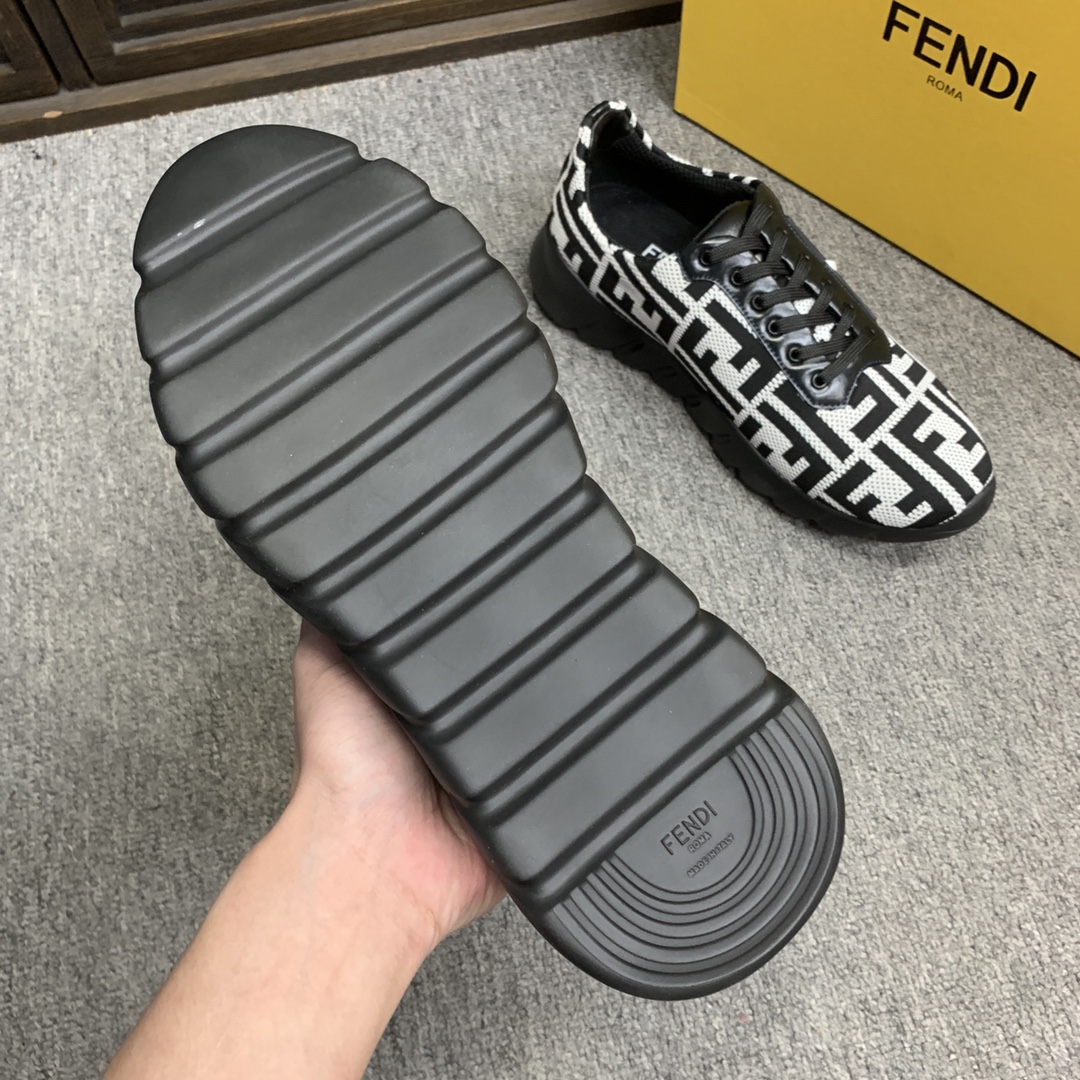 Fendi Style Leather Men's Shoes style reference detail image 7 from source 781823