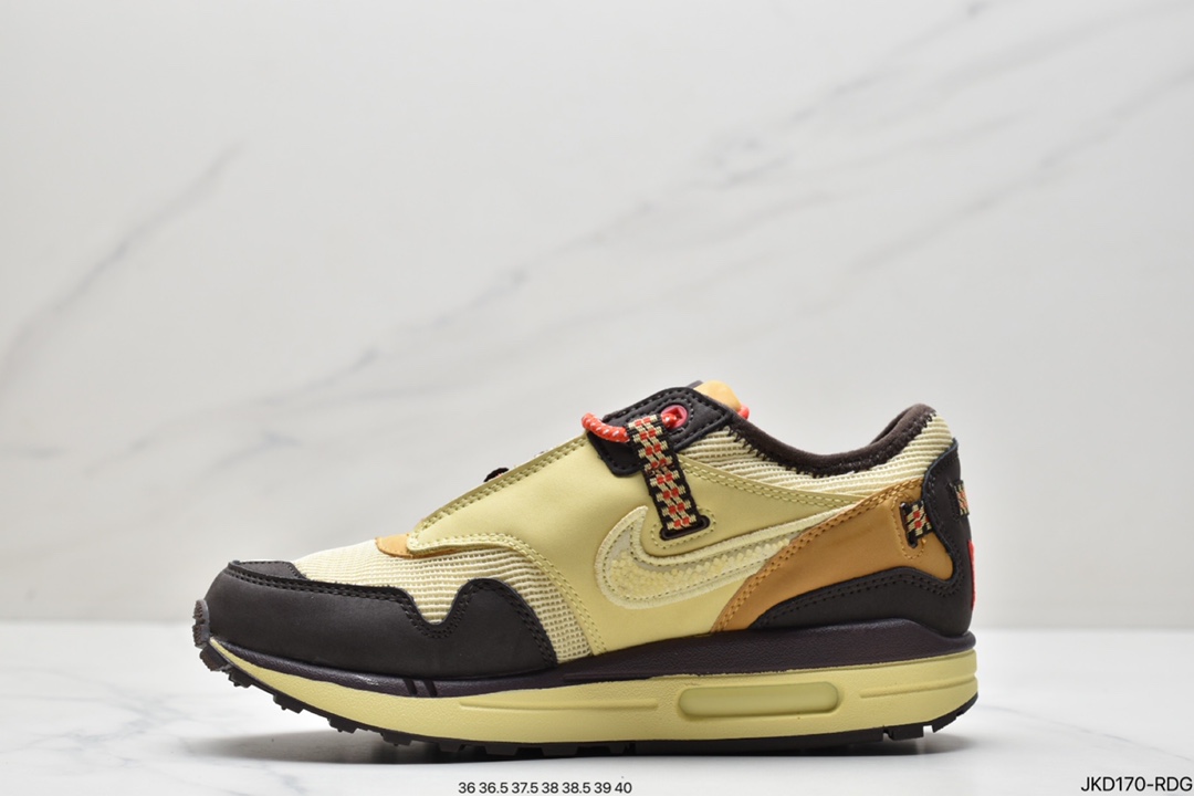 160 Travis Scott x Nike Air Max 1”Cactus Jack”改版款低帮慢跑鞋DO9392-200