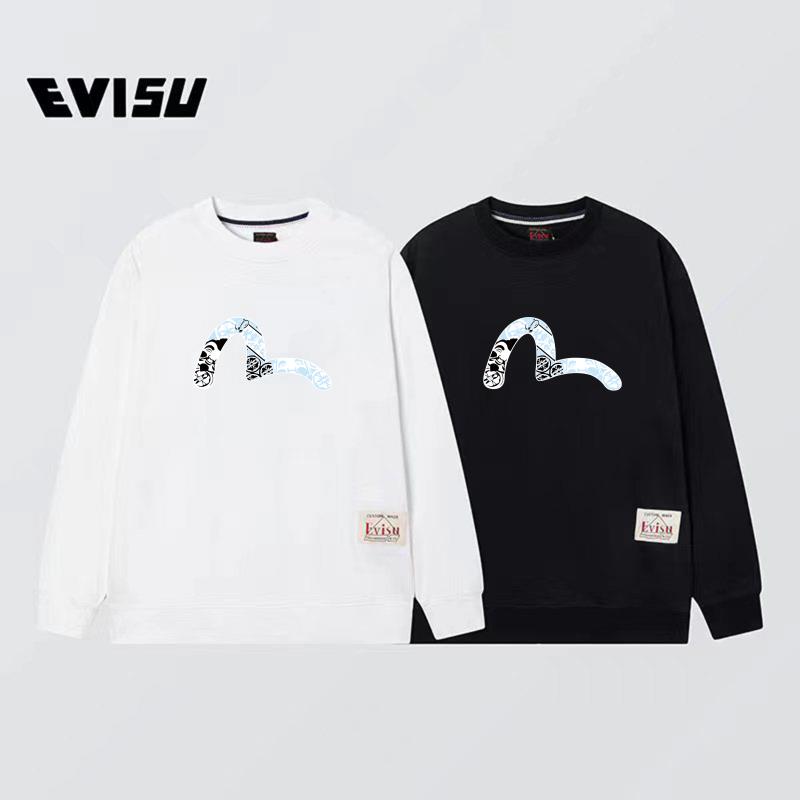 Fashionable Seagull Print Cotton Coat in Black & White, Sizes S-XXL