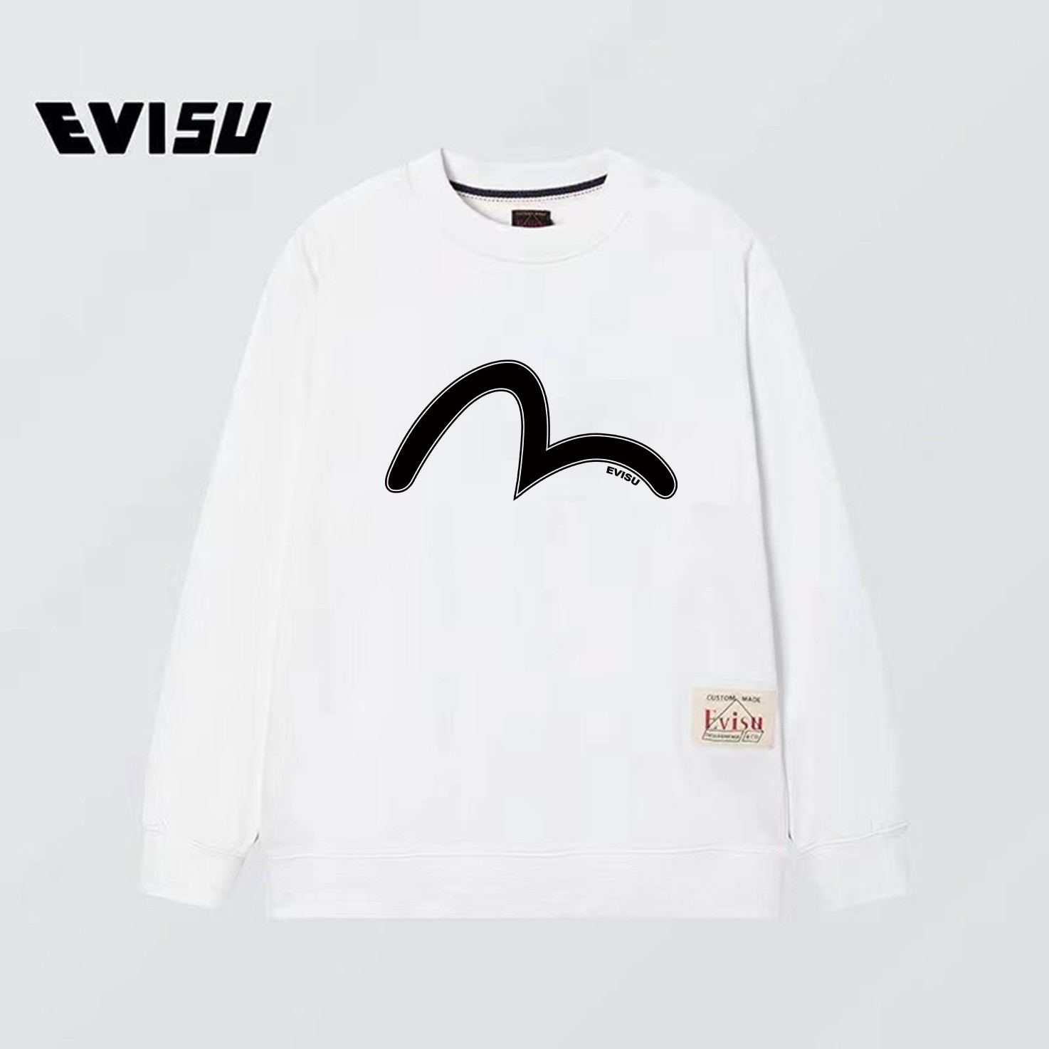 Fashionable Collar Coat: Seagull Decoration, Pure Cotton, Classic Elements, Black & White. - 图片 2