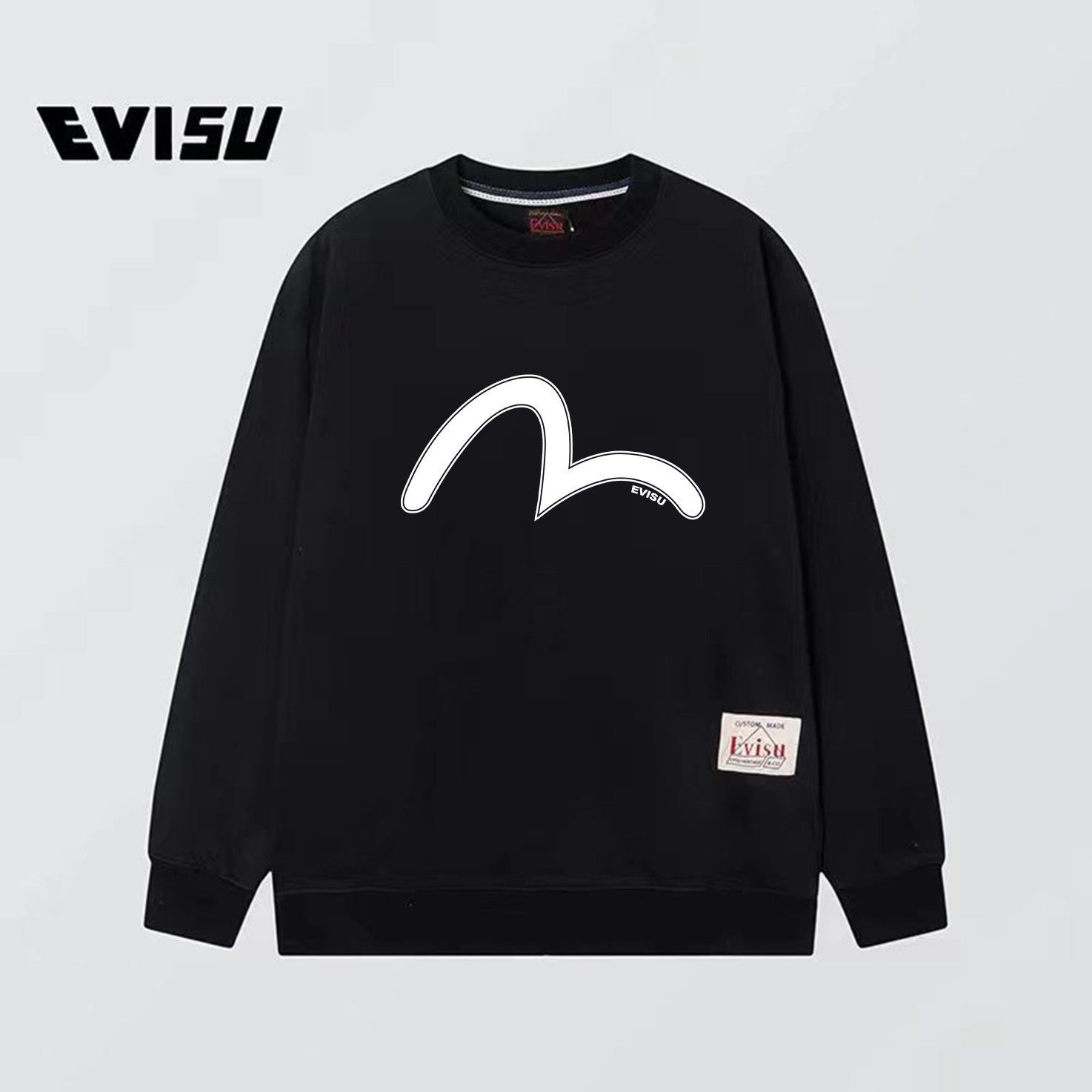 Fashionable Collar Coat: Seagull Decoration, Pure Cotton, Classic Elements, Black & White. - 图片 5