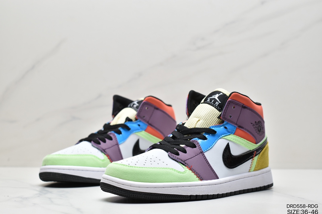 110 乔丹 Air Jordan 1 MidAJ1乔丹一代中帮经典复古文化休闲运动篮球鞋 554724