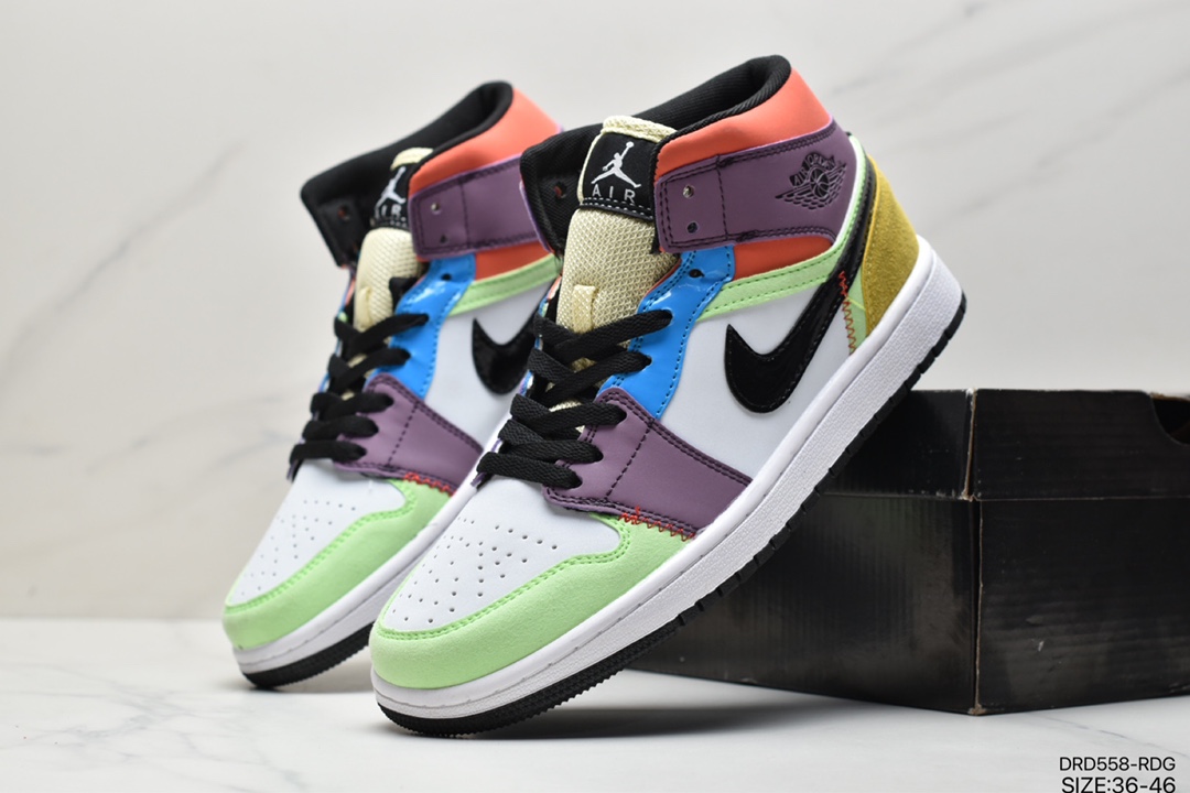 110 乔丹 Air Jordan 1 MidAJ1乔丹一代中帮经典复古文化休闲运动篮球鞋 554724