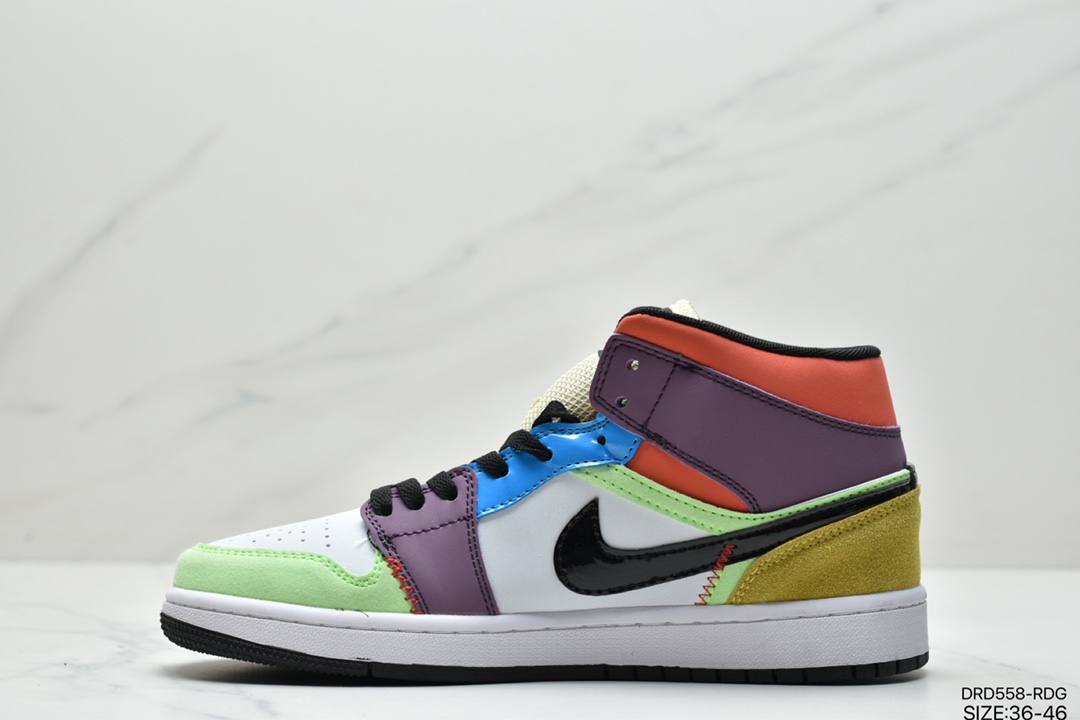 110 乔丹 Air Jordan 1 MidAJ1乔丹一代中帮经典复古文化休闲运动篮球鞋 554724