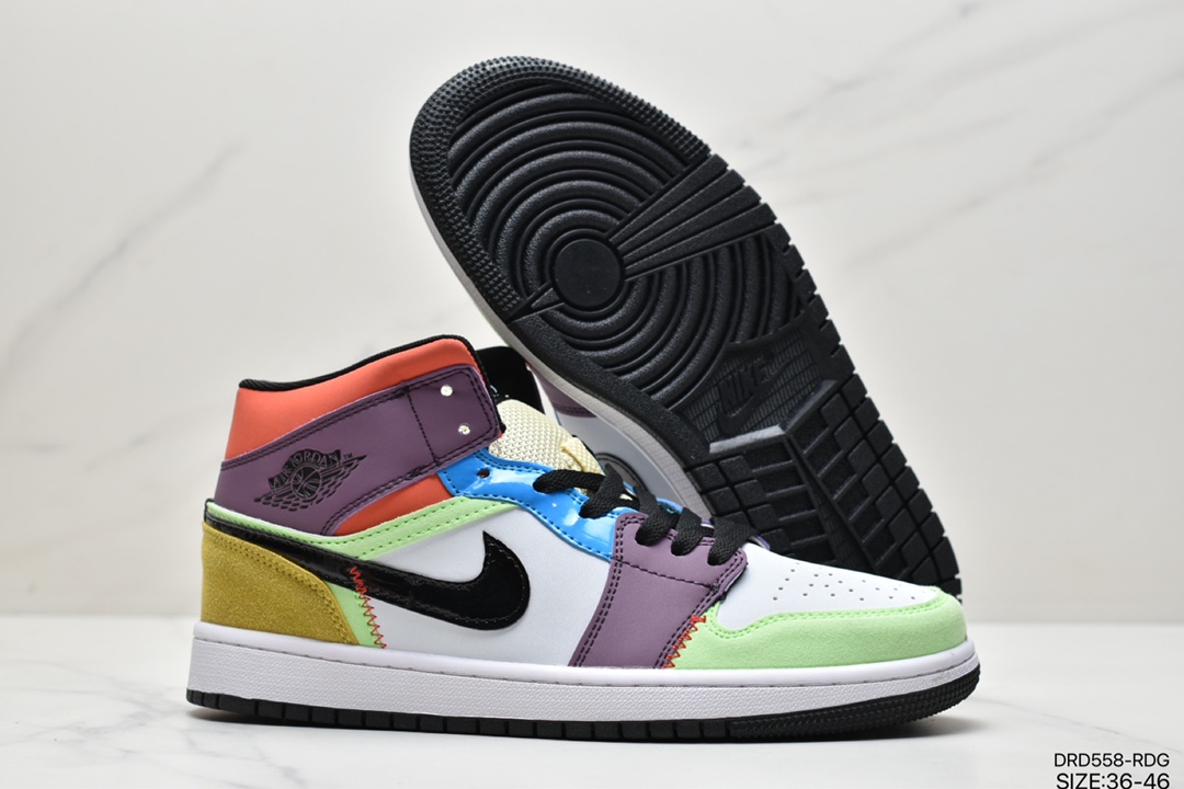 110 乔丹 Air Jordan 1 MidAJ1乔丹一代中帮经典复古文化休闲运动篮球鞋 554724