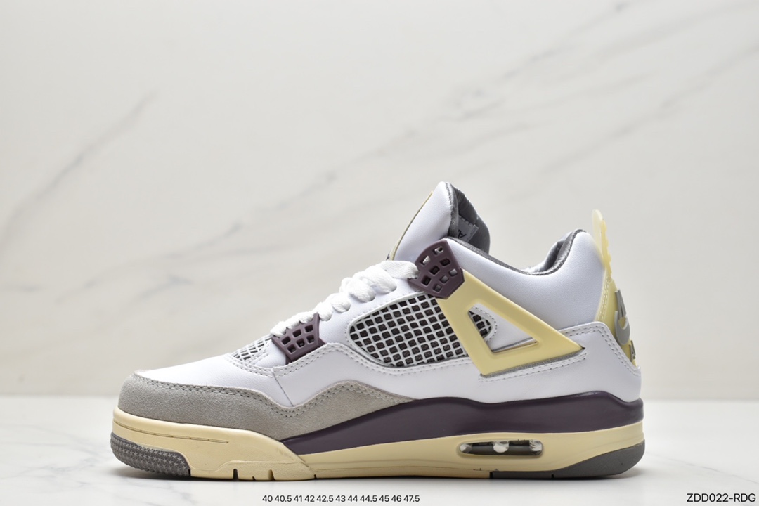 230 Air Jordan 4 Retro 联名白紫灰 最高工艺复刻DH6927-068